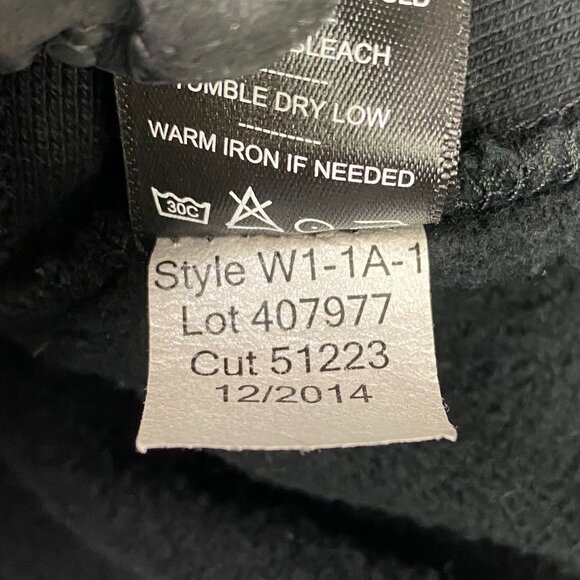 American Giant Hoodie Women's Large Black Cotton Full Zip Up Fleece Lined W1 1A - Picture 7 of 15